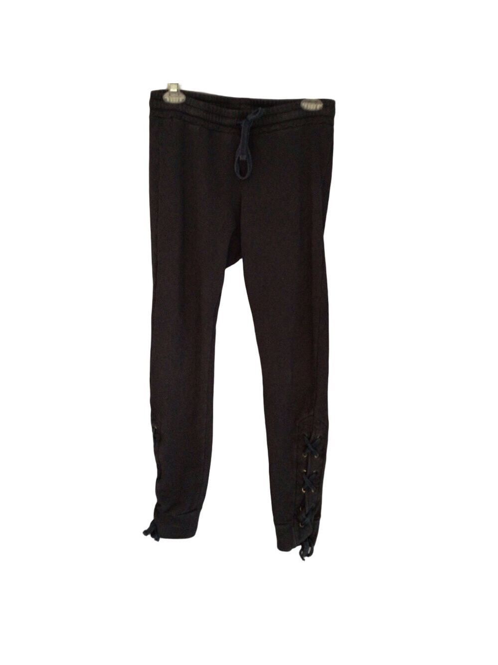 Michael Lauren Lace-Up Leg Sweatpants – Navy – Size Small